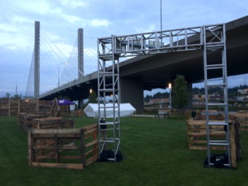  Outdoor design for beer garden, Tacoma's Urban Arts Festival 